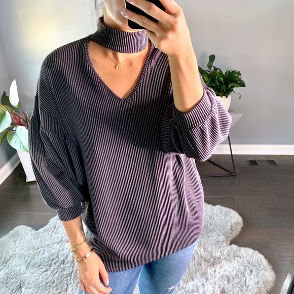 Choker Knit Charcoal - Picture 3 of 5